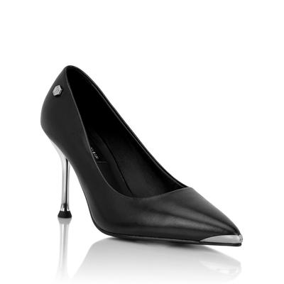 Pumps PHILIPP PLEIN "Hexagon", Damen, Gr. 40, Normalschaft, schwarz (02, schwarz), Schuhe Pumps