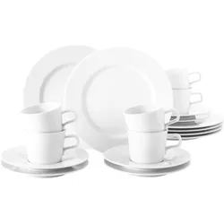 Seltmann, Geschirrset, No Limits Weiss Kaffeeservice (18 Stk.)