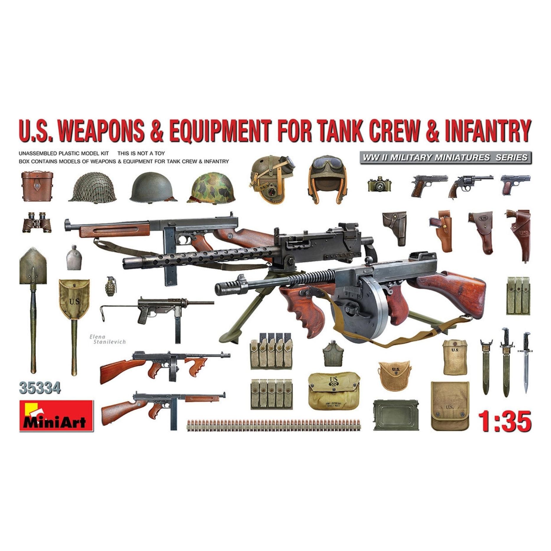 Mini art U.S. Weapons & Equipment for Tank Crew & Infantry (35334)