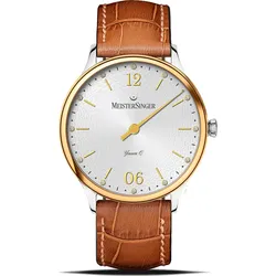 Meistersinger Klassik Yaara Quarz YAQ901GD - silber,cognac - 36mm