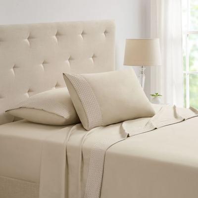 Trade Linker International Kathy Ireland Waffle Hem Sheet Set, Twin, Green