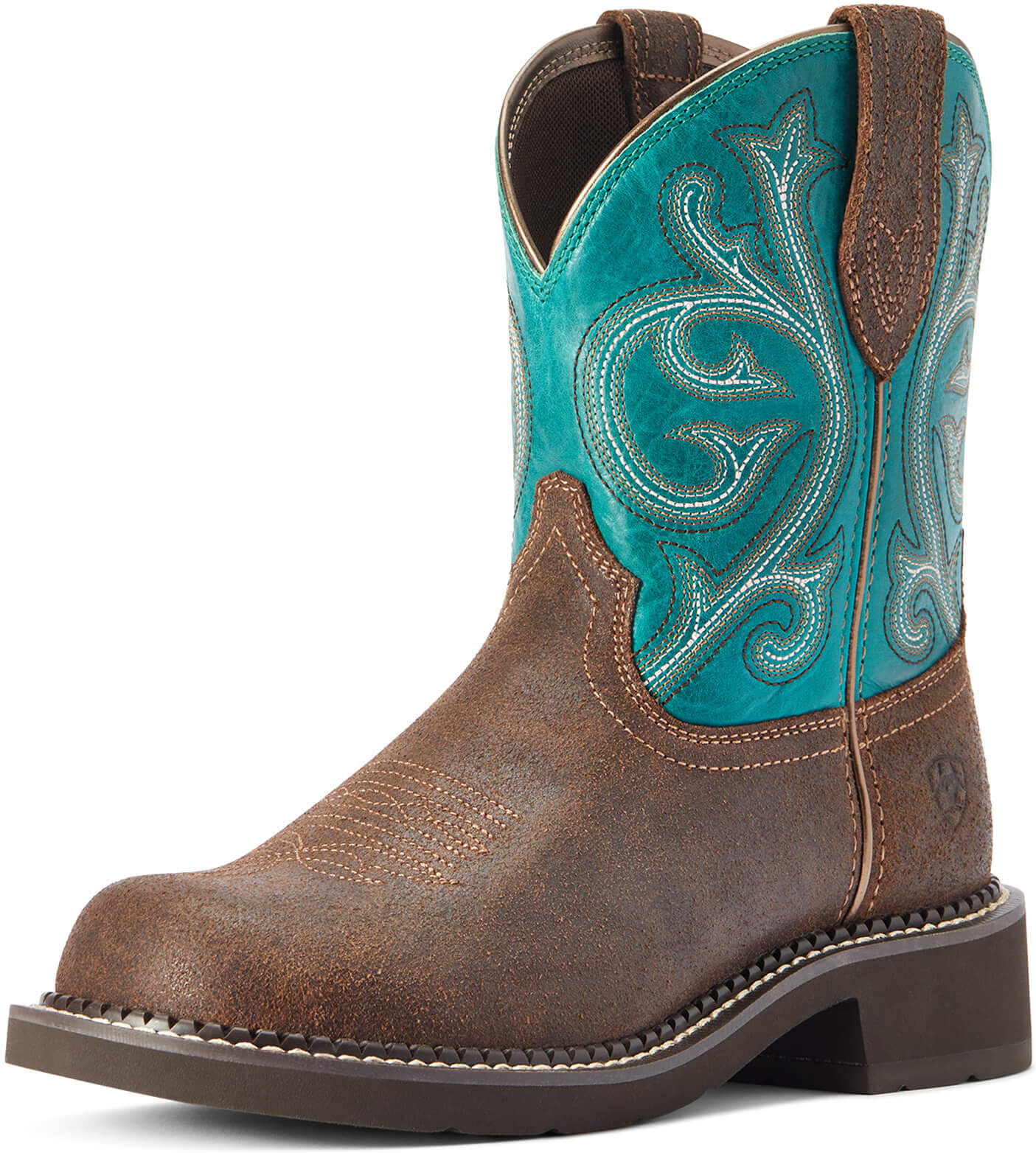 Women's Fatbaby Heritage Cowgirl Boots in Worn Hickory, Size: 6 B / Medium by Ariat