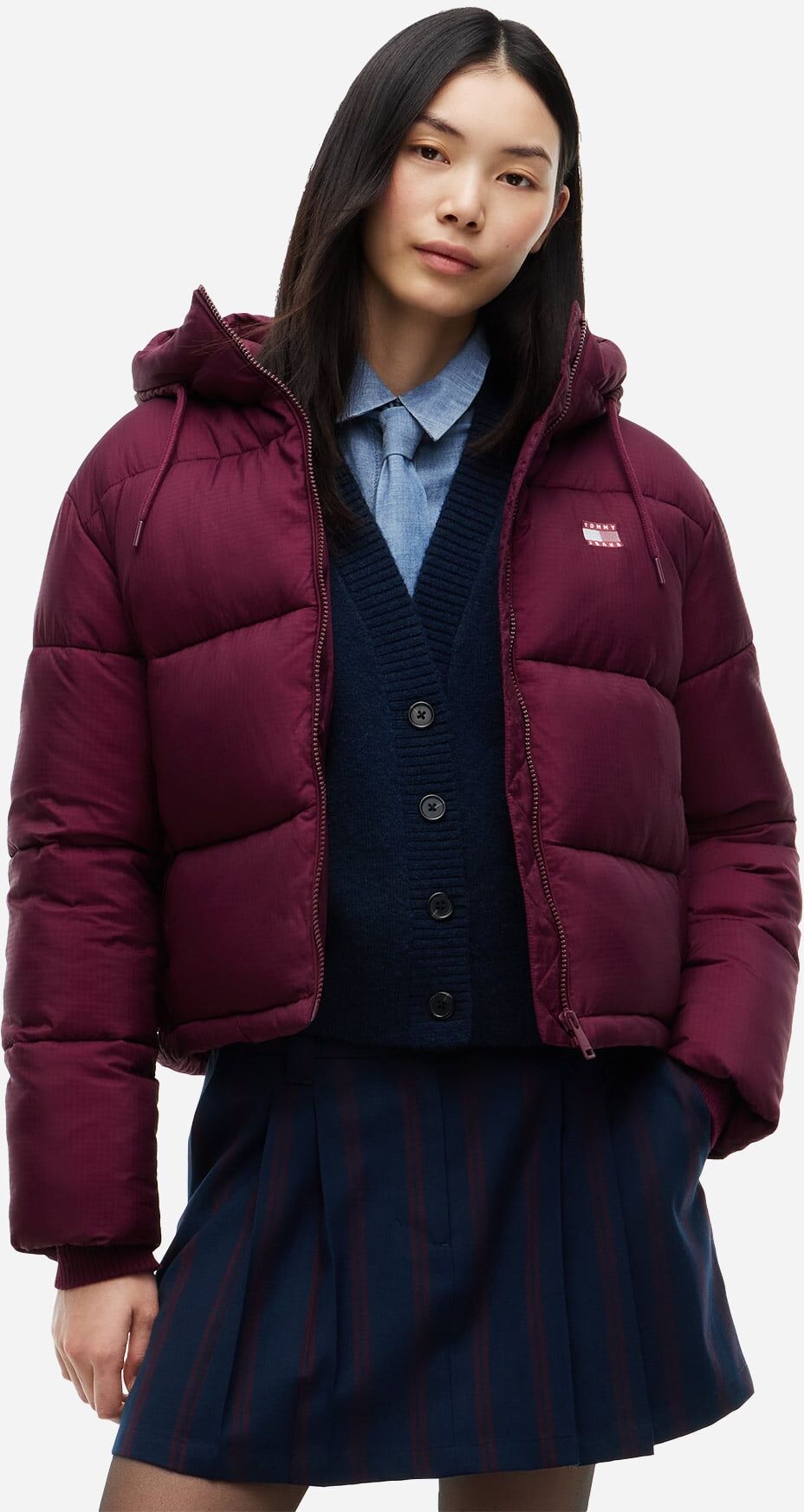 Tommy Hilfiger Puffer W - Piumino - Donna - Rosso L
