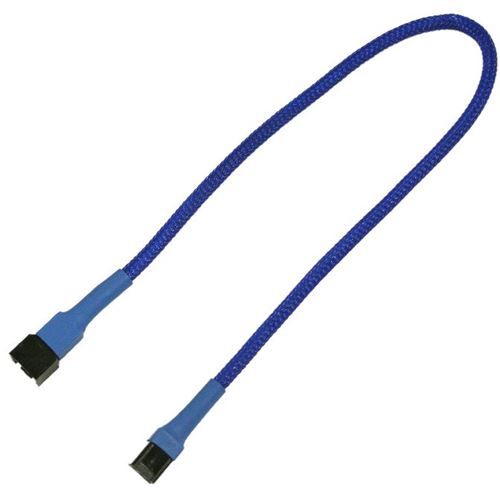 Nanoxia 30 cm blaues Verlängerungskabel für 3-Pin Molex (NX3PV30B)