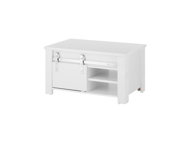 Livetastic Couchtisch, Weiß, Weiß Hochglanz, 60x50x93 cm, Wohnzimmer, Wohnzimmertische, Couchtische