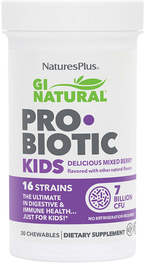 NaturesPlus GI Natural Probiotic Niños 30 Comprimidos Masticables