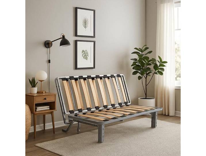 Mécanisme banquette BZ - 80 cm - Structure Complète de Remplacement Sommier à Lattes Robuste Facile à Ouvrir