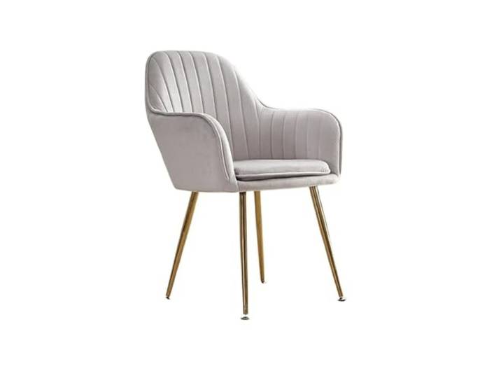 Xumh2024-3 Küchenstuhl Nordic Sessel Moderne Esszimmer Stuhl Möbel Design Samt Wohnzimmer Kaffee Make-Up Zurück(Grigio)