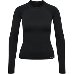 hummel, Damen, Sportshirt, Clea Seamless Tight T-Shirt Ls (XS), Schwarz