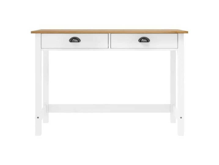 Promotion Févr Table Console étroite Bout de canapé Table derrière Hill avec 2 tiroirs 110x45x74 cm Pin solide FR37653925
