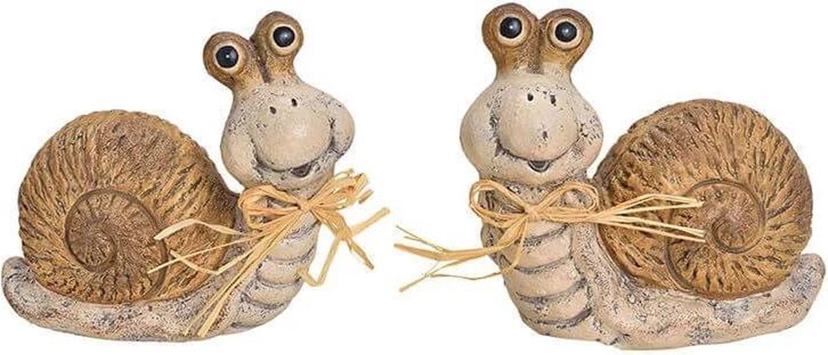 Slakken Duo Paasdecoratie - Kleien beelden