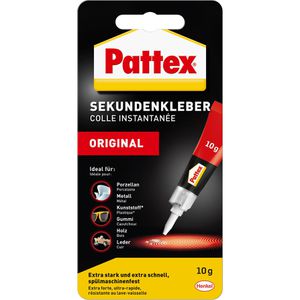 Pattex Sekundenkleber PSK3C Flüssig, flüssig, extra stark, wasserfest, 10g