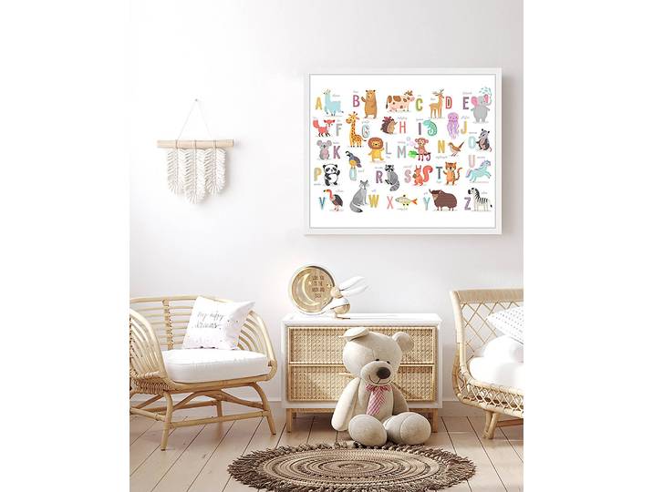 Bild The Animal Alphabet 53 x 63cm Multicolor