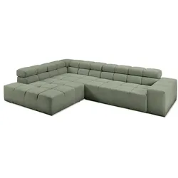 Portobello Ecksofa York Cord Oliv