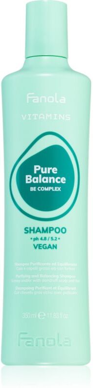 Fanola Vitamins Pure Balance Shampoo shampoing purifiant anti-pellicules grasses 350 ml