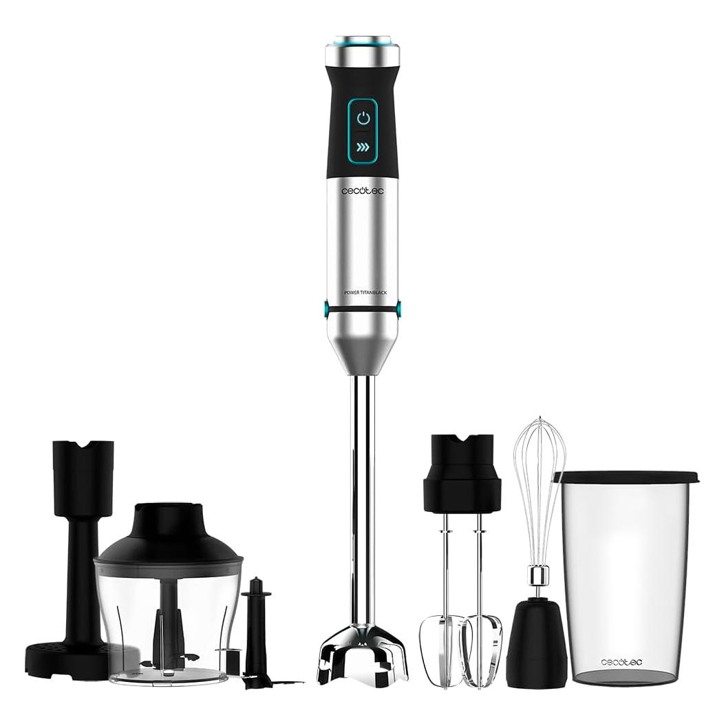 Cecotec Mixeur plongeant Power TitanBlack 1500XL Cream & Crush (04274)