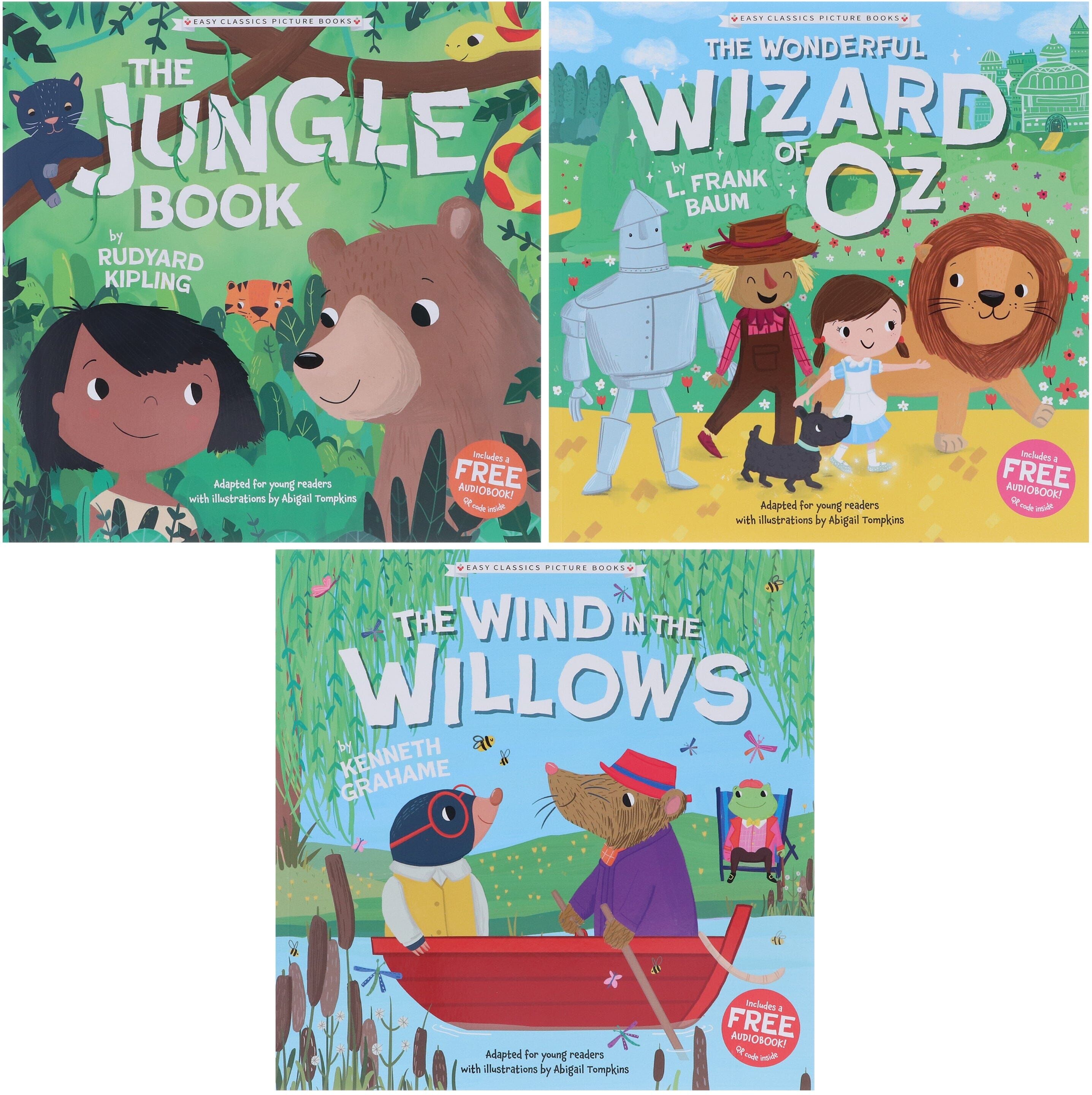 Easy Classics Collection Illustrated 3 Picture Books Set (Includes a Free Audiobook!) - Ages 3-5 - Paperback Sweet Cherry Publishing