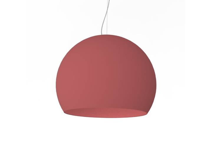 Joe - lampe à suspension en métal rouge e27