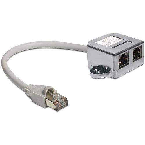 Delock RJ45 Port Doppler Adapter für RJ45 Anschluss (65177)