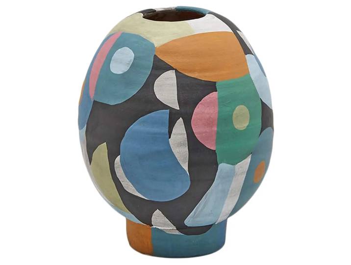 Vase Keramik Multicolor H: 24 cm Edg