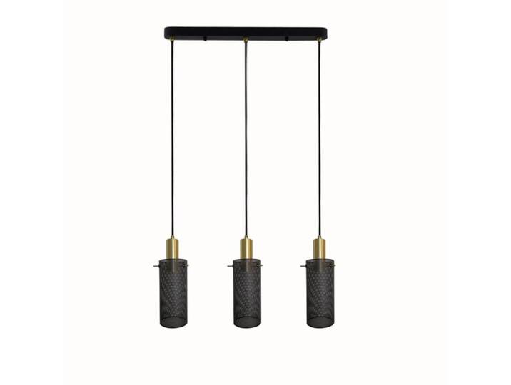 Tirana Schwarz-Gold 3-flammige Pendelleuchte