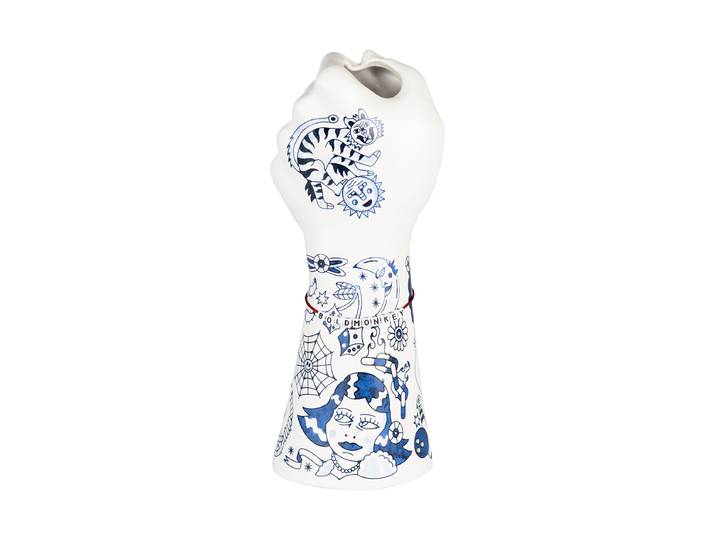 Design Vase „Matters“ Keramik Blau Bold Monkey