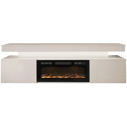 TV-LOWBOARD EF 2D Glossa Bis mit Kamin