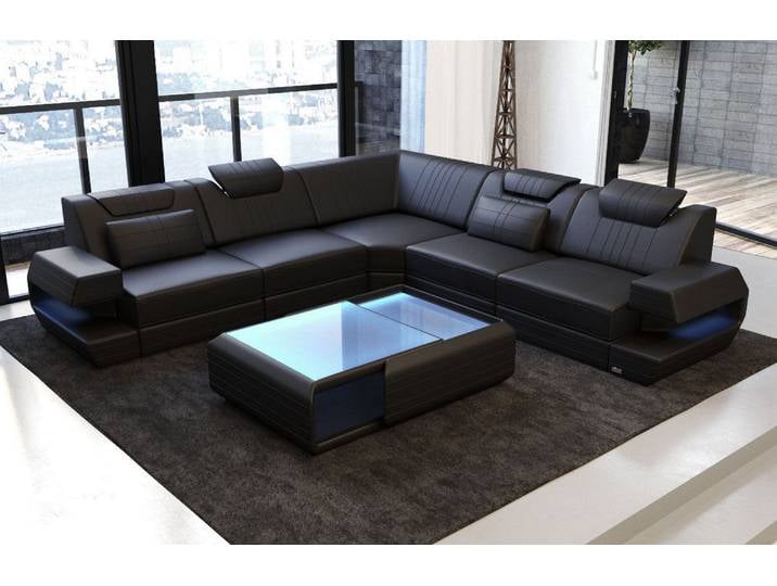 Ecksofa Ragusa Edles L-Form aus Leder