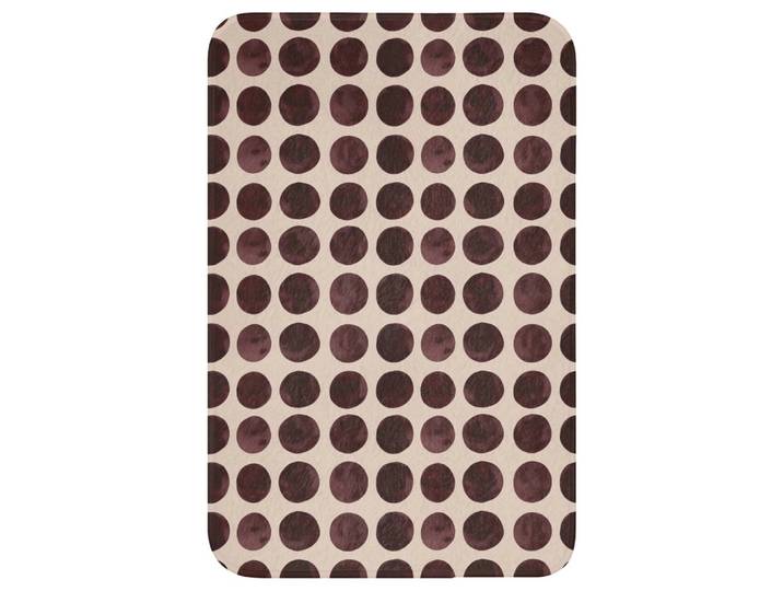 WC-VORLEGER Polka dots - Muster - Braun WC Teppich 40x60 cm