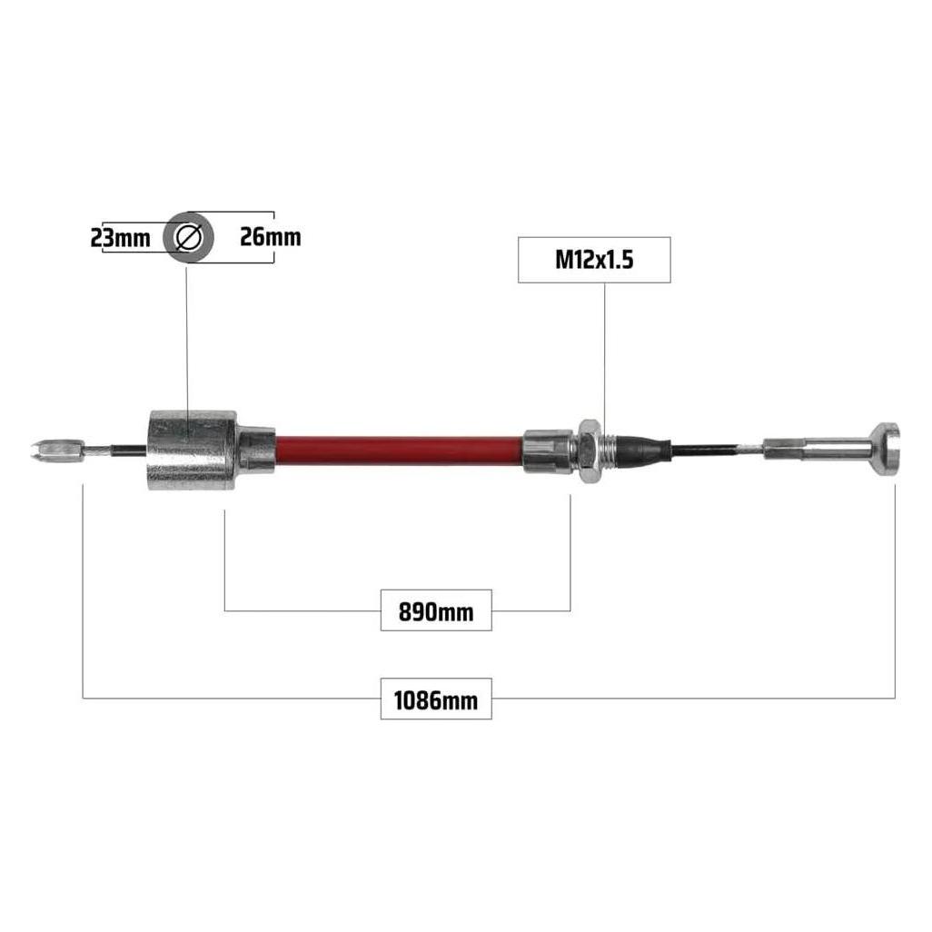 NB Parts BREMSSEIL 1086/890 MM (10018598)