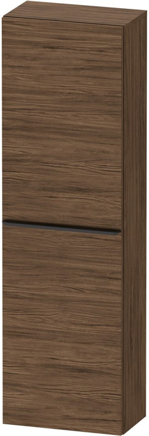 Duravit Halbhochschrank D-Neo 40x24cm, 1 Tür, 4 Bö, An L, sw/Nuss dkl. (DE1318LBD210000)