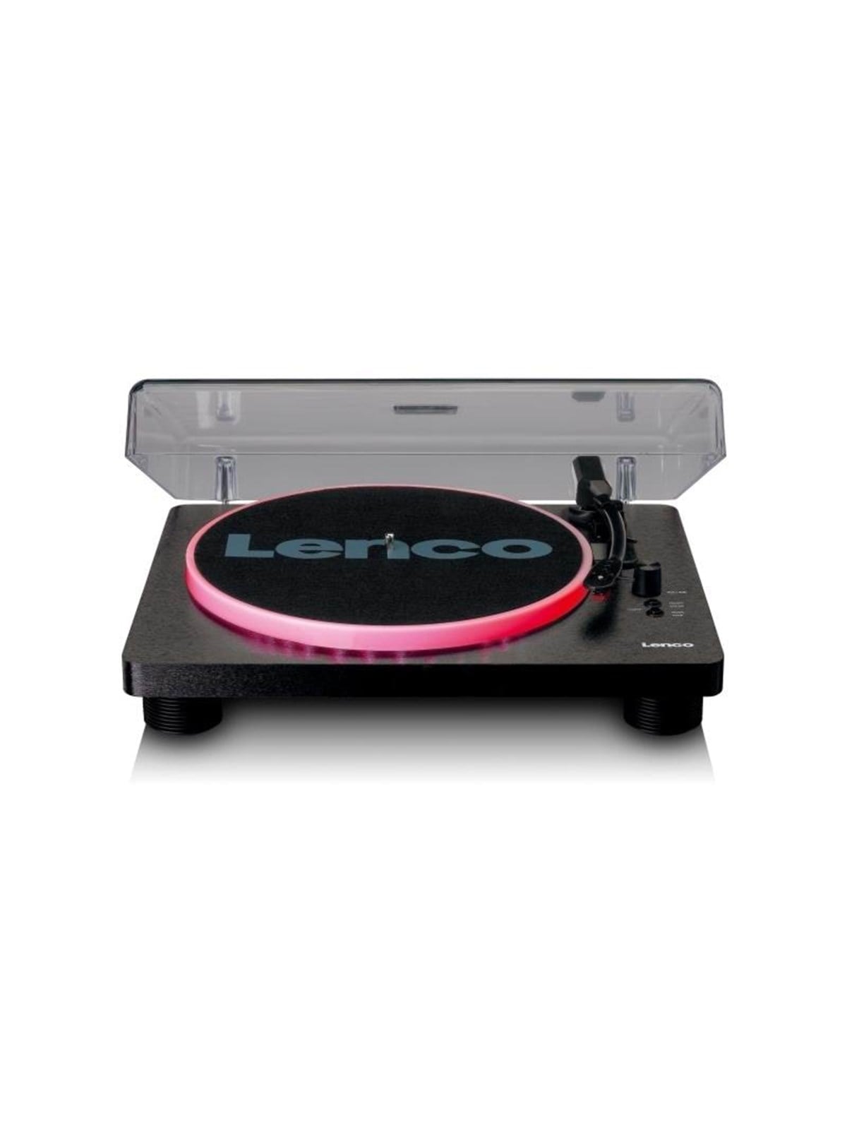 Lenco LS-50LED - Record Player with PC encoding speakers and lights - Plattenspieler Schwarz