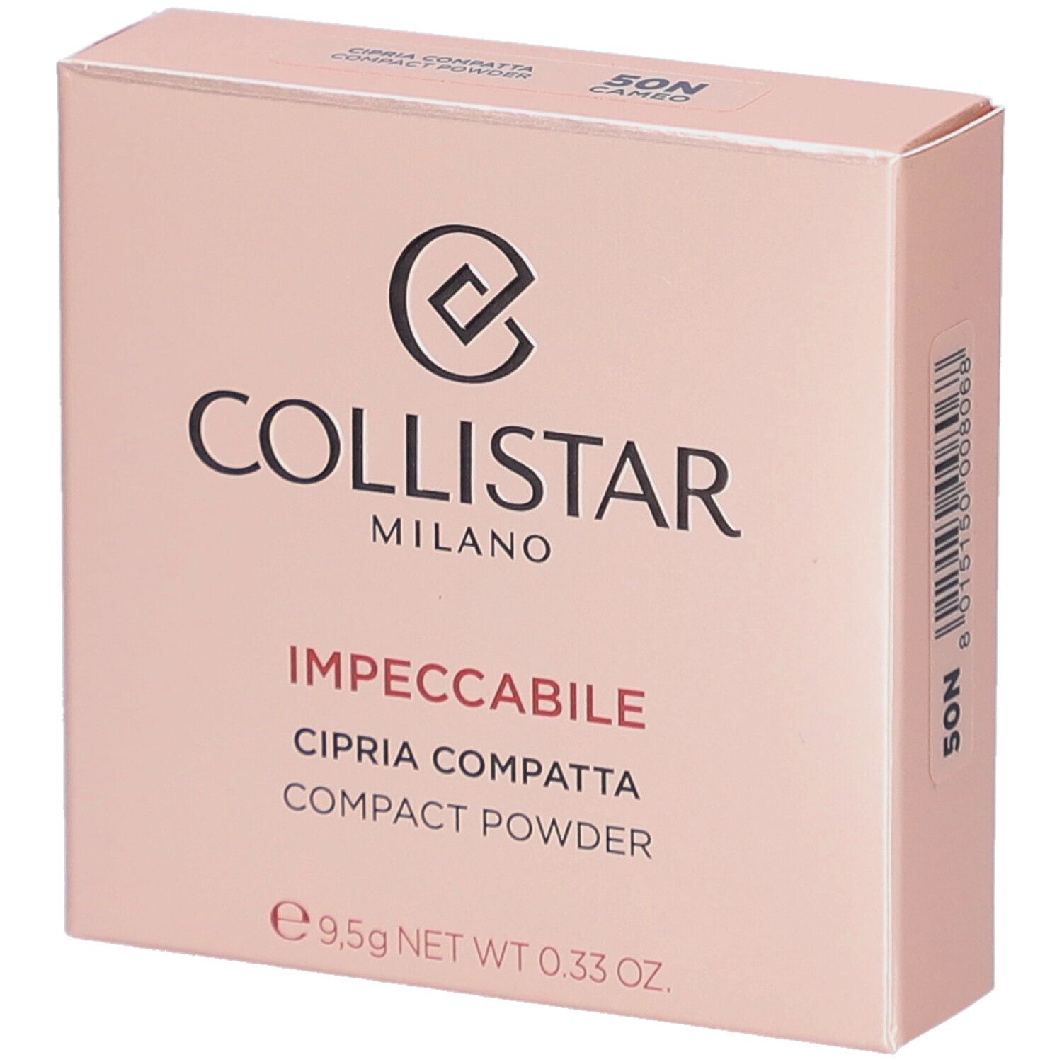 Collistar Impeccabile Compact Powder 50N Cameo 8g 8 g Make up
