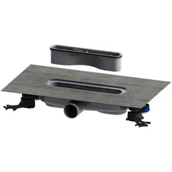 Kaldewei Ablaufgarnitur FlowDrain 4204 687744810000 Horizontal Flat, Ablaufgarnitur Set für Duschrinnen