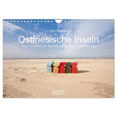 Ostfriesische Inseln (Wandkalender 2027 DIN A4 quer), CALVENDO Monatskalender