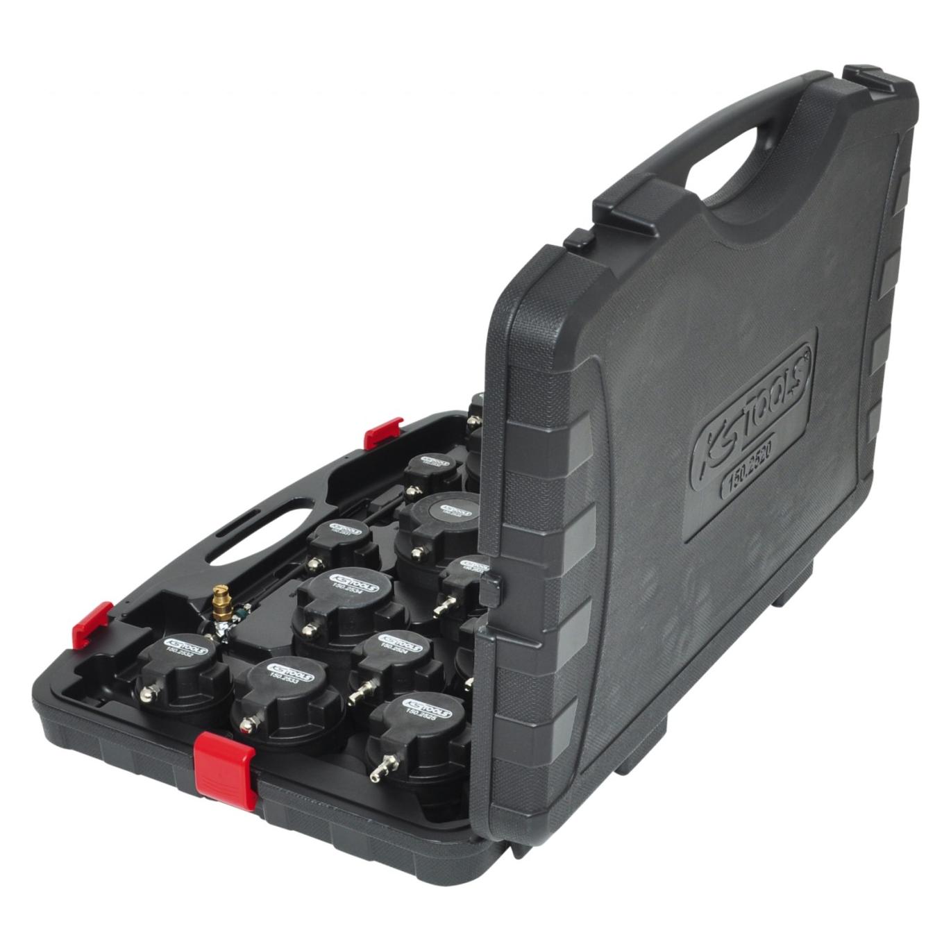 KS Tools Turbolader-Ladeluft-System-Prüfkoffer-Satz, 17-tlg (150.2520)