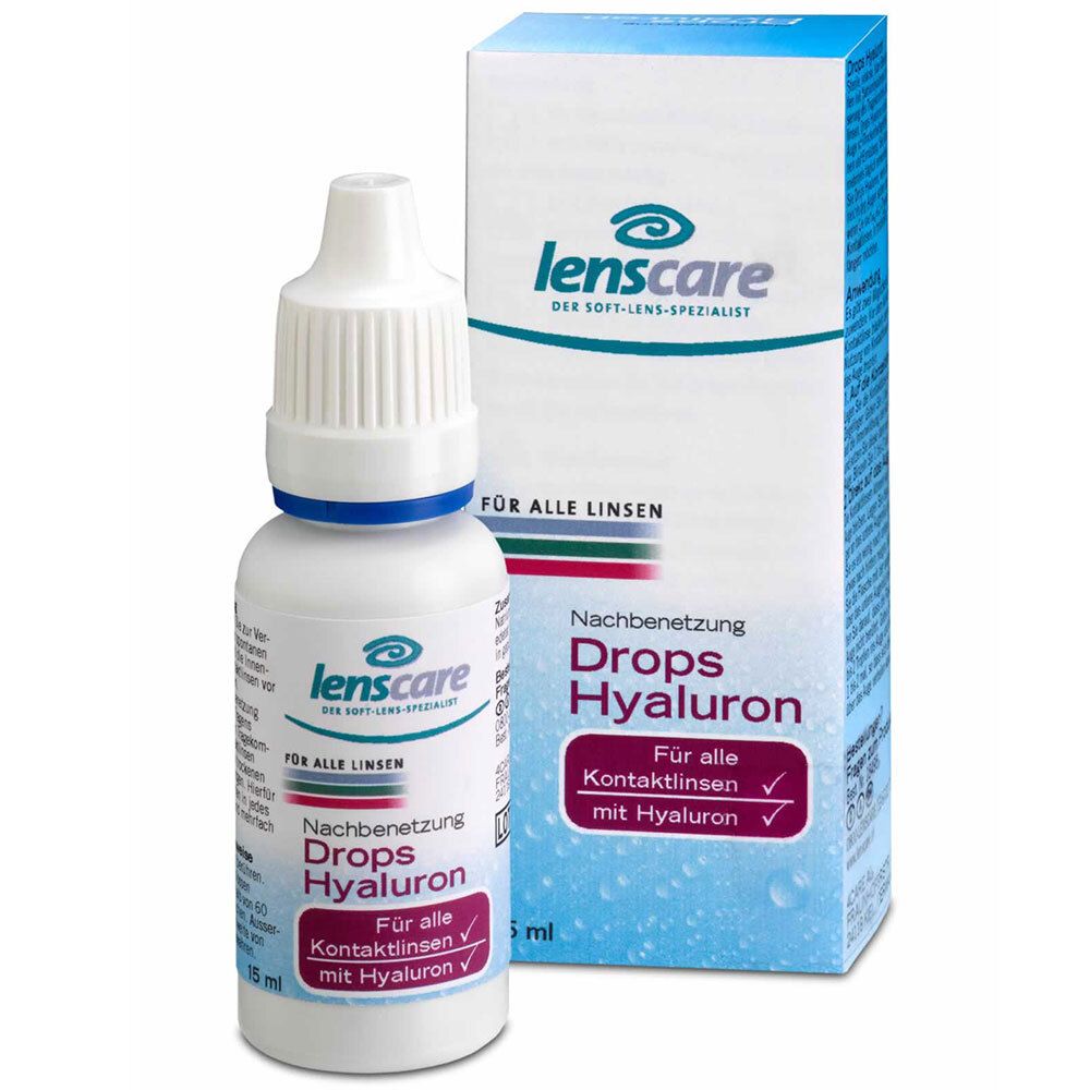 Lenscare Drops Hyaluron Lösung 15 ml