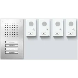 Siedle, Klingel + Türsprechanlage, SET CLAB 850-4 E/W Audio-Set (Kabelgebunden)