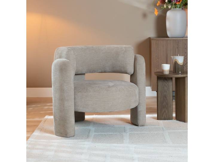 Bronx71 Sessel Jolie Samt beige
