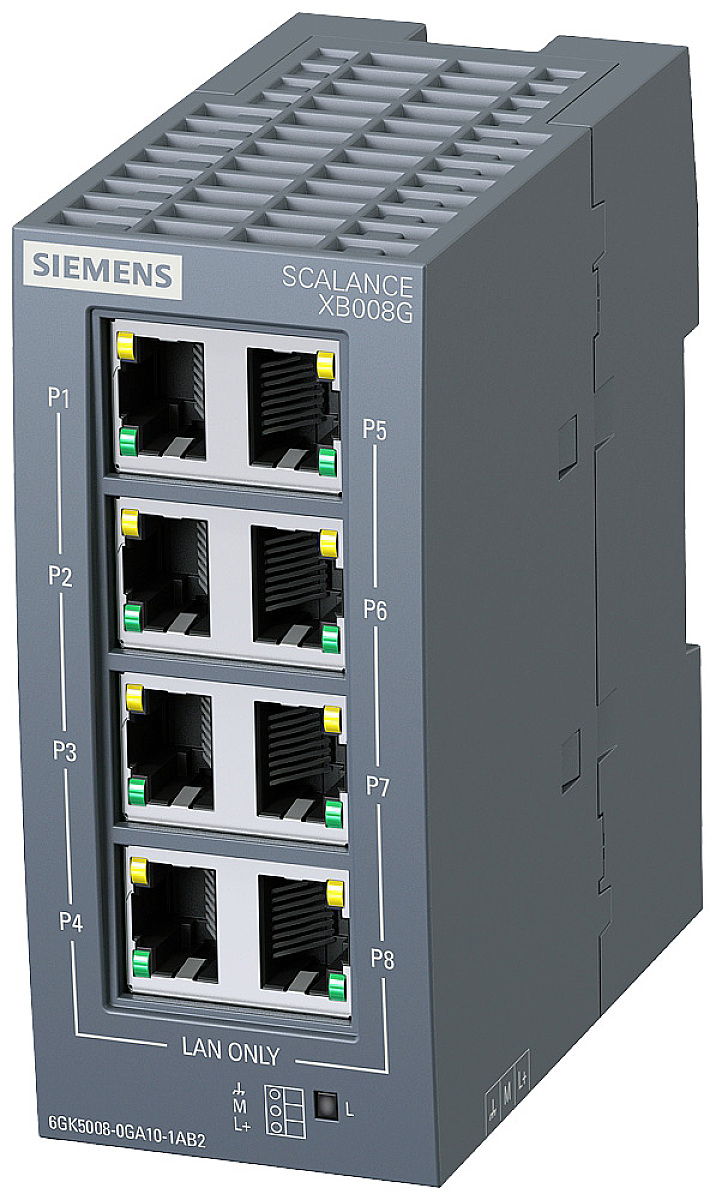 Siemens 6GK50080GA101AB2 6GK5008-0GA10-1AB2 Industrial Ethernet Switch 10 / 100 / 1000 MBit/s