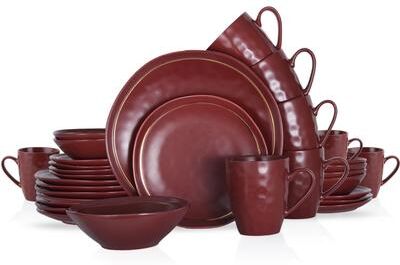 Stone Lain Clara Porcelain Dinnerware Set - 10.83 x 10.83