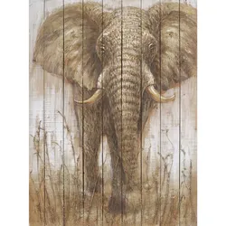 die Faktorei »Elefant III« Wandbild auf Holz 90x120 cm