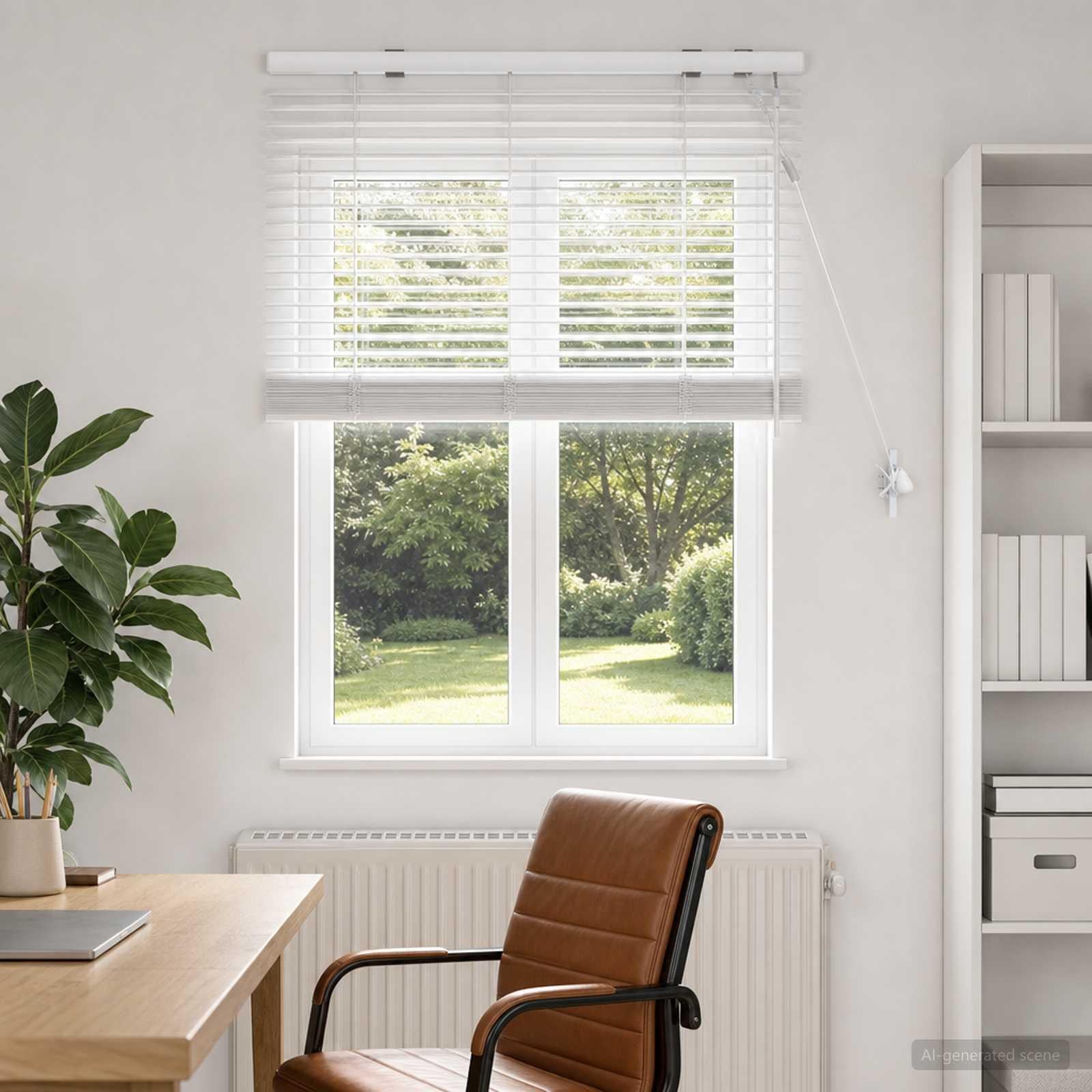 Syfax Venetiaanse jaloezie Wit 95 x 130 cm 35 mm