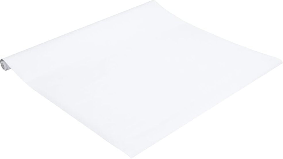 vidaXL Furniture Stickers Self-Adhesive Matte White 90x500 cm PVC