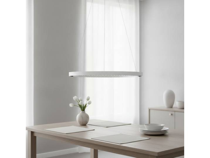 Ronde hanglamp Deos wit Lyora - 109387