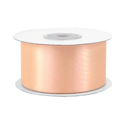 Creativery 38mm Satinband 25m Schleifenband Geschenkband Dekoband Breites Stoffband Apricot