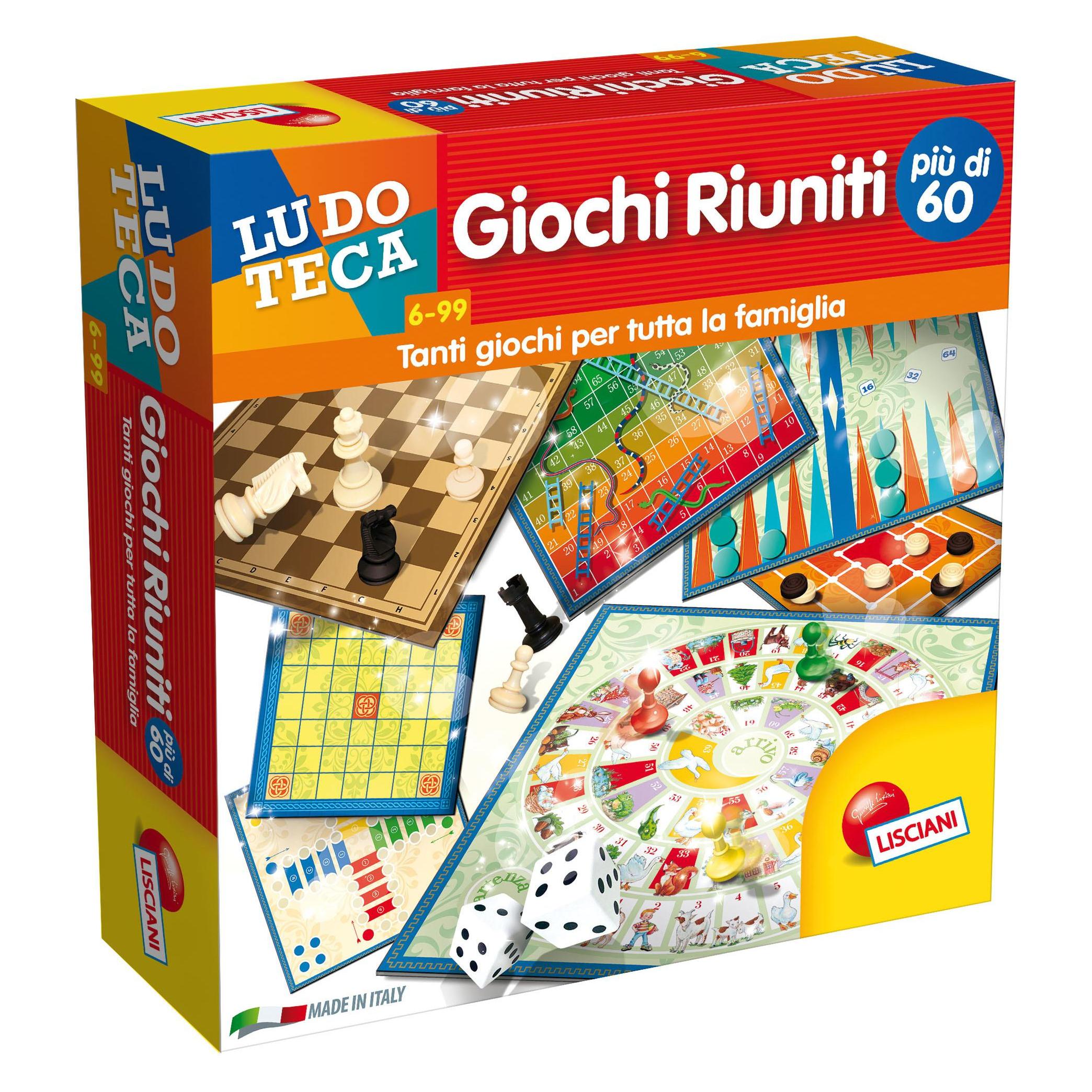 Lisciani 57023 - LISCIANI- GIOCHI RIUNITI PIU' DI 60 (Multilingual) (39152)