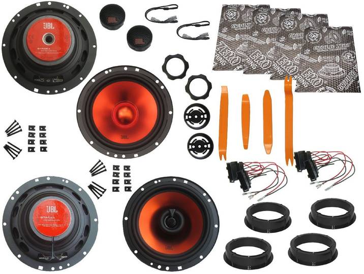DSX JBL Lautsprecher für VW T-Roc Bj 17-22 Tür Vorn hinten Dämmmatte Bügel Auto-Lautsprecher (130 W)