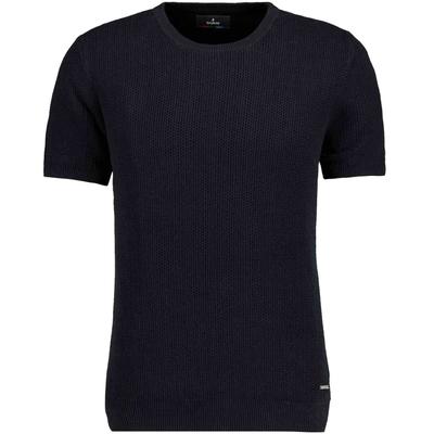 Rundhalspullover RAGMAN, Herren, Gr. 52, schwarz, Strick, 100% Baumwolle, ohne Ausschnitt, Pullover Rundhalspullover