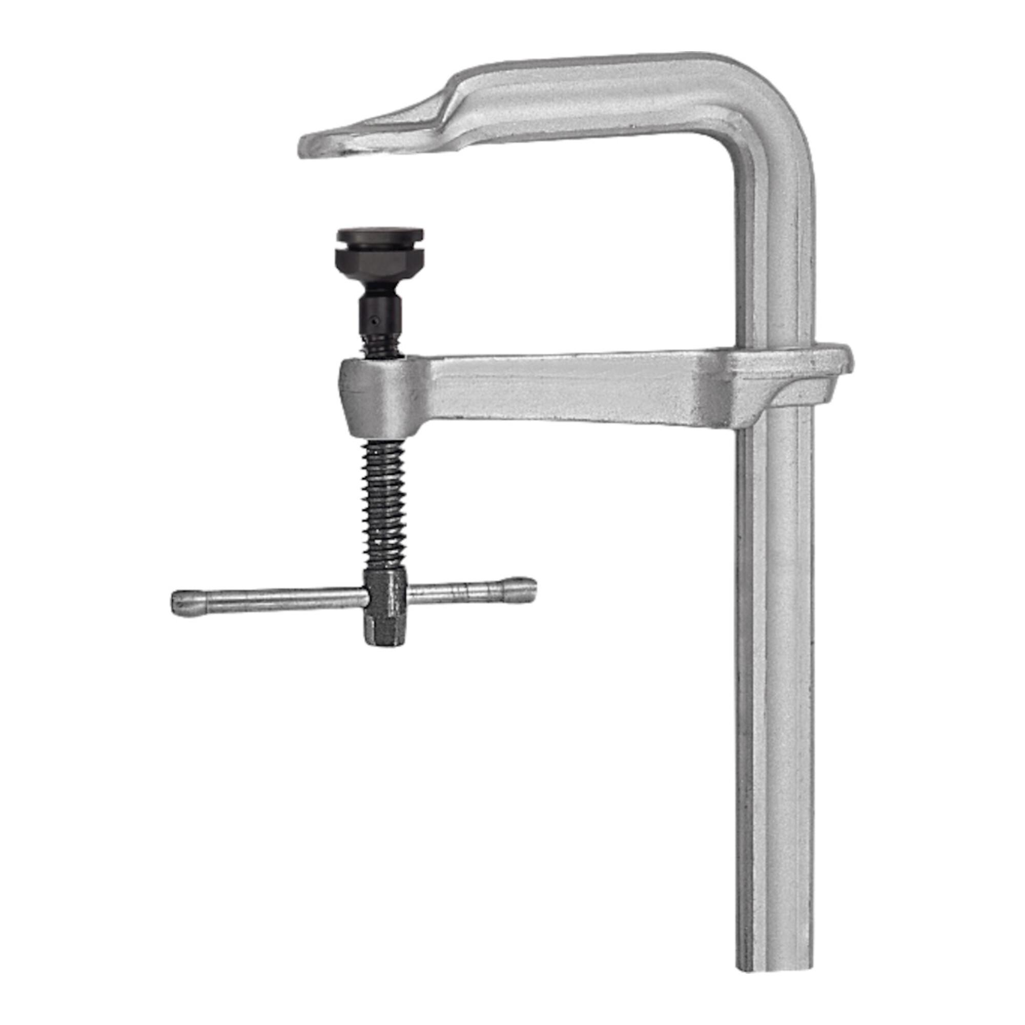 HOLEX Schwere Stahlbauzwinge mit Sonderdruckkappe Spannweite 1000 mm (861320 1000)